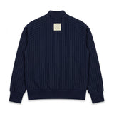 Yes London Kids Felpa con Zip Blu Navy Gessato per Bambini