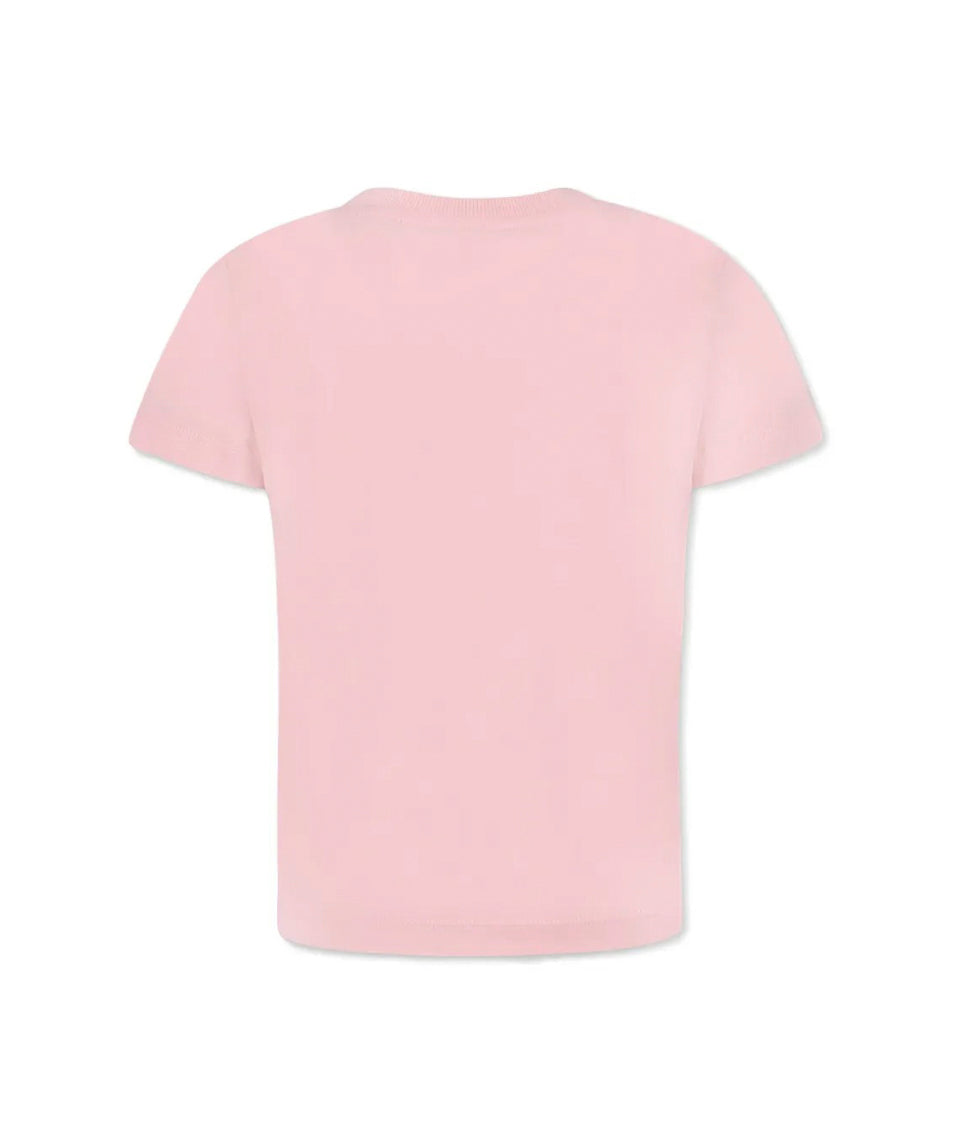Moschino Kids T-shirt Rosa con Stampa Toy per Bambini