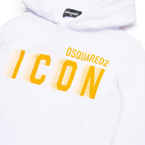 Dsquared2 Felpa con Cappuccio Bianca con Logo