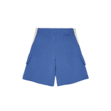 Palm Angels Kids Short Cargo Blu con Logo per Bambini