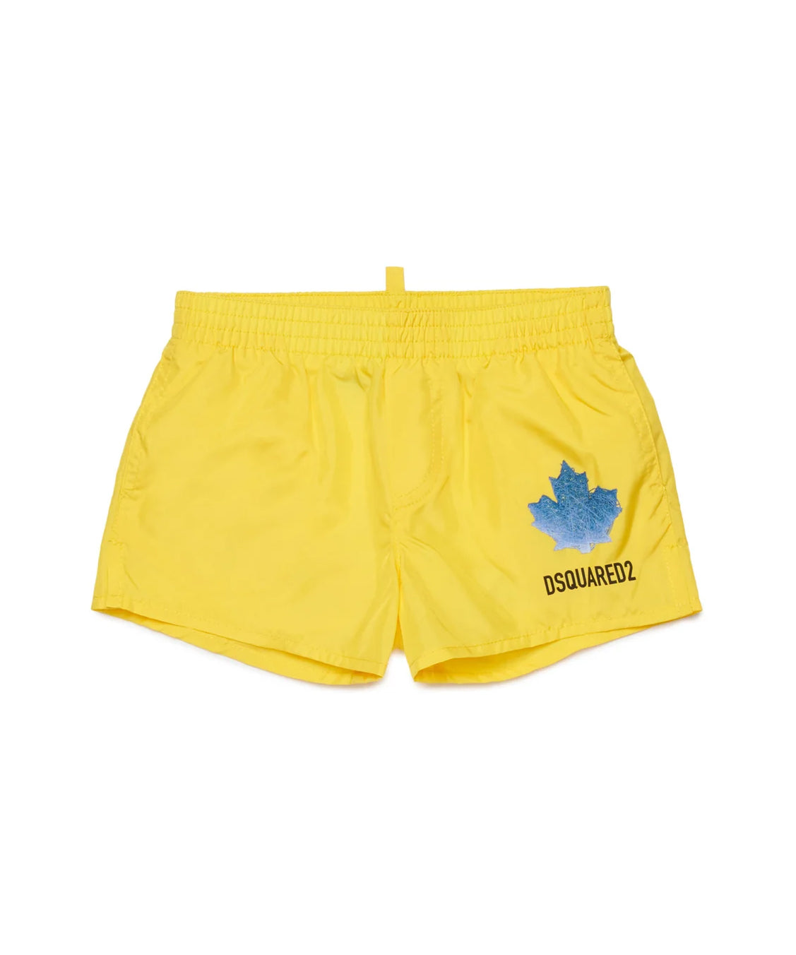 Dsquared2 Kids Costume Giallo con Stampa Logo per Neonati