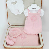 Le Coconne Corredino con Pagliaccetto Rosa per Neonate