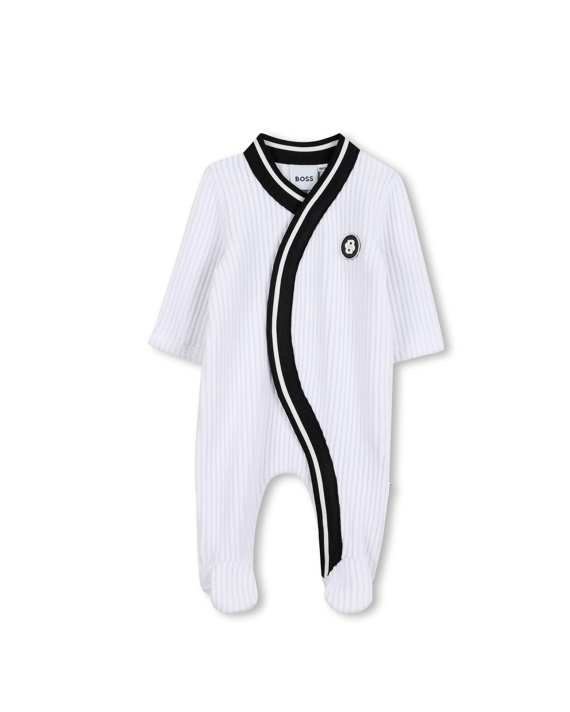 BOSS Kids Tutina + Cappello Bianco in Cotone per neonato