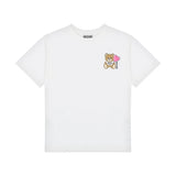 Moschino Kids T-shirt Panna con Stampa Teddy per Bambine