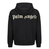 Palm Angels Kids Felpa Nero con Logo Unisex