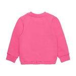 Diesel Kids Felpa Girocollo Rosa Con Logo Oval D per Neonate retro