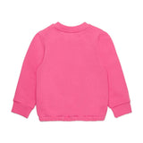 Diesel Kids Felpa Girocollo Rosa Con Logo Oval D per Neonate retro