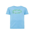 Effek T-shirt Turchese con Stampa per Neonati