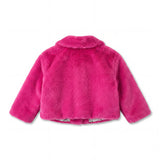 Blumarine Kids Pelliccia Fragola con Logo per Neonate