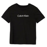 Calvin Klein Kids T-Shirt Nera con Logo per Bambini