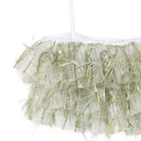 Kids Top in Organza Verde Oliva per Bambine