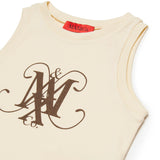 Max & co Canotta Crewneck con Stampa Logo per Bambine