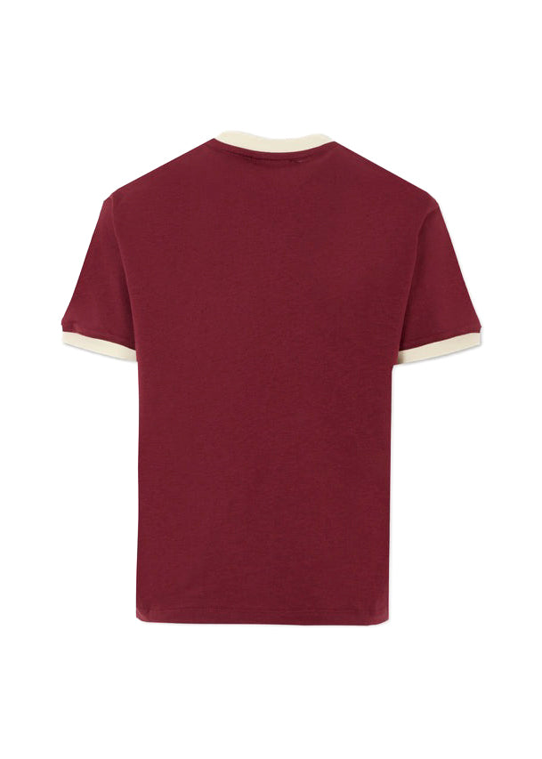 MSGM Kids T-shirt Borgogna con Logo per Bambine