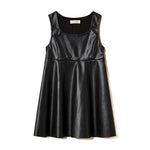 Twinset Kids Abito Nero con Fibbia Oval T per Bambine