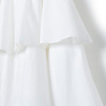 Twinset Kids Abito Bianco con Balze Florence Kids (dettaglio)