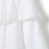 Twinset Kids Abito Bianco con Balze Florence Kids (dettaglio)