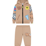 Barrow Kids Completo di Tuta Marrone per Neonati