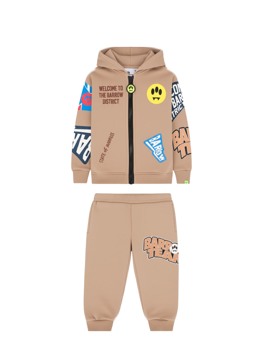 Barrow Kids Completo di Tuta Marrone per Neonati