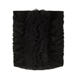 Patrizia Pepe Kids Gonna Nero in Pizzo con Rouches per Bambine