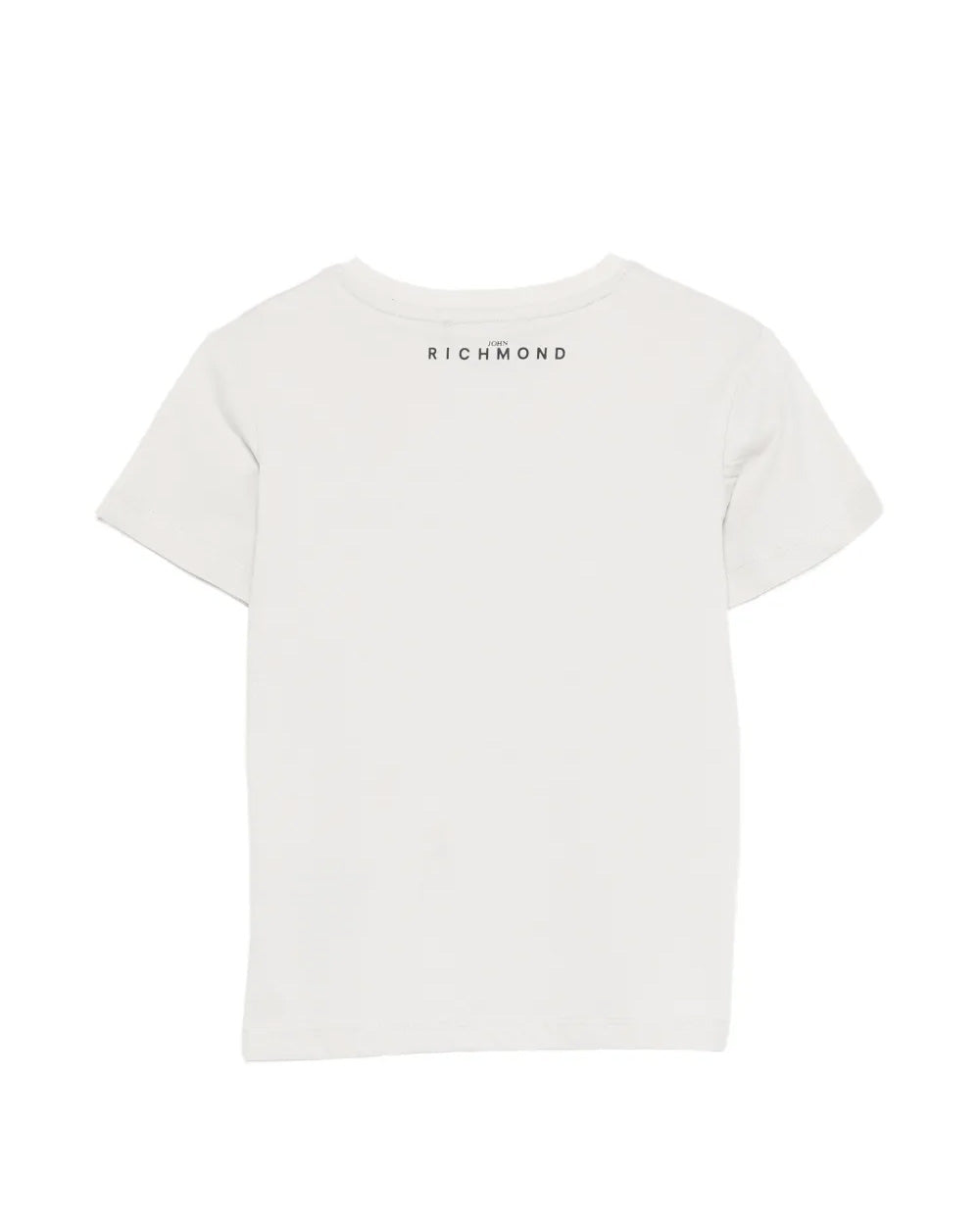 John Richmond Kids T-Shirt Grigio con Stampa Logo per Bambini