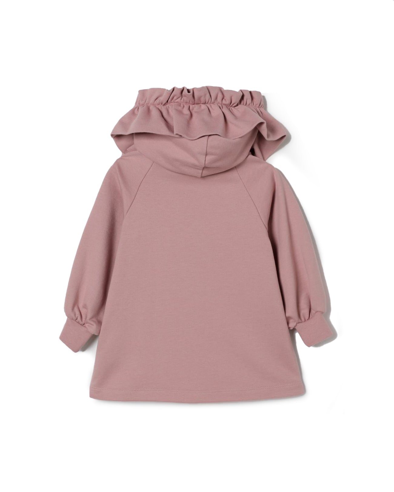Elisabetta Franchi La Mia Bambina Abito con Cappuccio Sunrise con Logo per Neonate