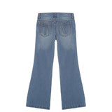 Pinko Kids Jeans Denim Blu a Zampa per Bambine