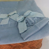 Marlù cappello blu con fiocco per neonate