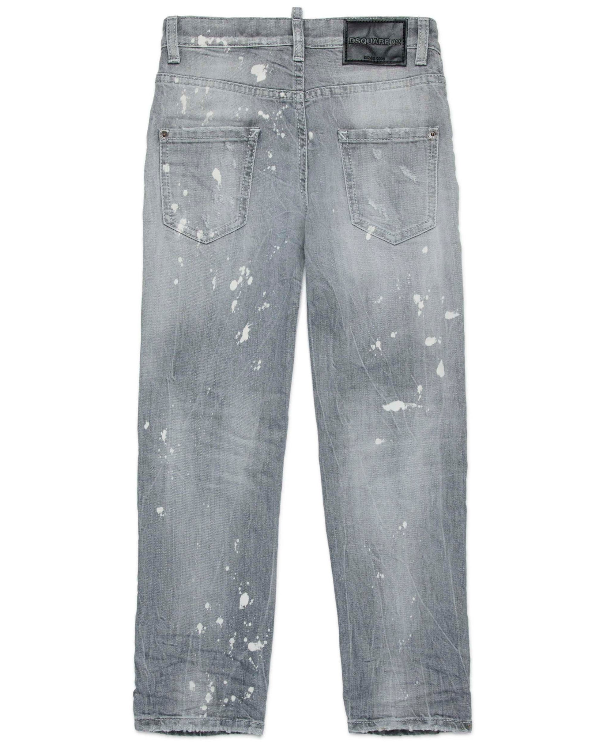 Dsquared2 Kids Jeans straight grigio 642 per Bambini