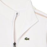 Lacoste Kids Felpa Bianco e Beige con Logo per Bambini