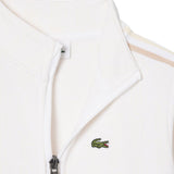 Lacoste Kids Felpa Bianco e Beige con Logo per Bambini