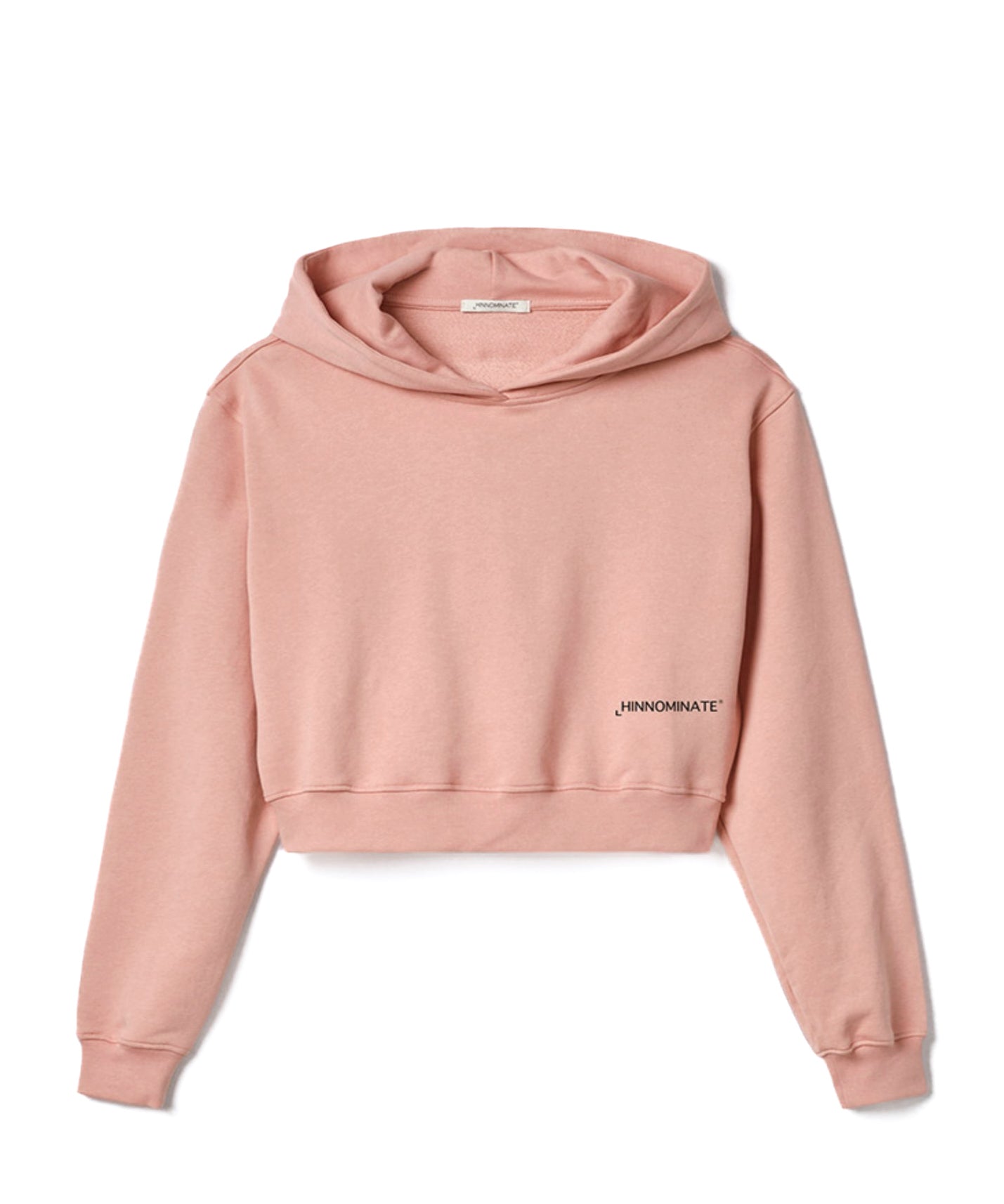 Hinnominate Kids Felpa Crop con Cappuccio Rosa per Bambine