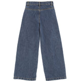 Elisabetta Franchi La Mia Bambina Pantalone in Denim con Tasche Ricamate per Bambine