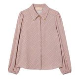 Elisabetta Franchi La Mia Bambina Camicia Sunrise/Milk con Logo Geometrico per Bambine