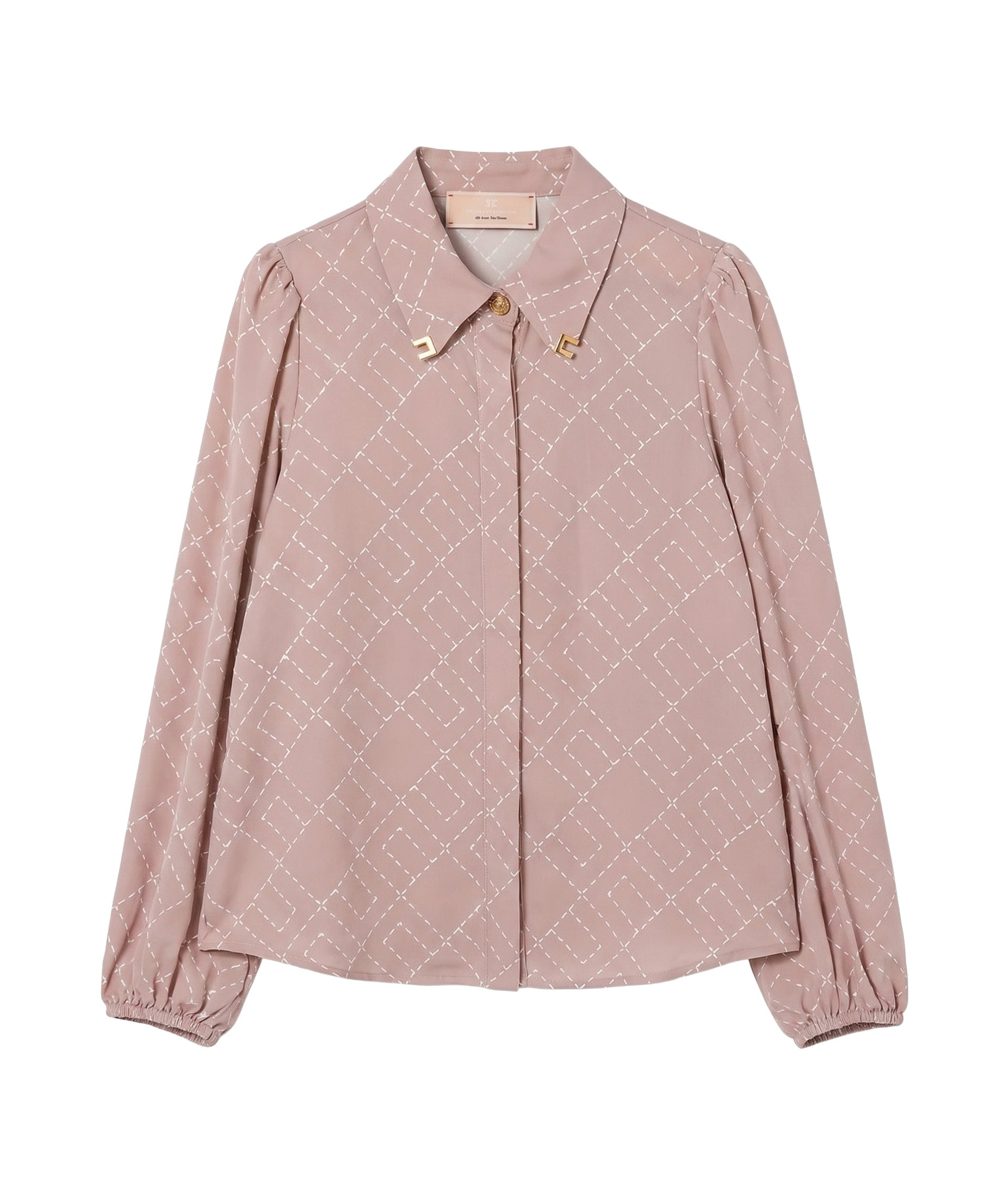 Elisabetta Franchi La Mia Bambina Camicia Sunrise/Milk con Logo Geometrico per Bambine