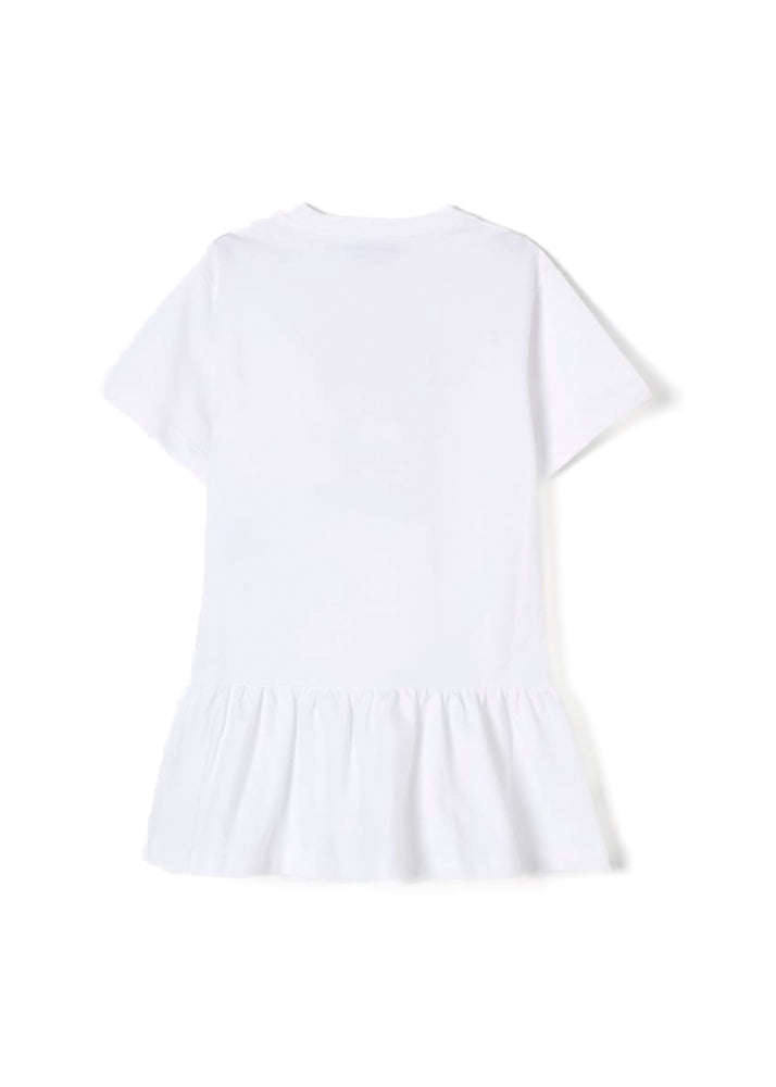 Moschino Kids Abito Bianco con Stampa Toy per Bambine