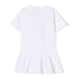 Moschino Kids Abito Bianco con Stampa Toy per Bambine