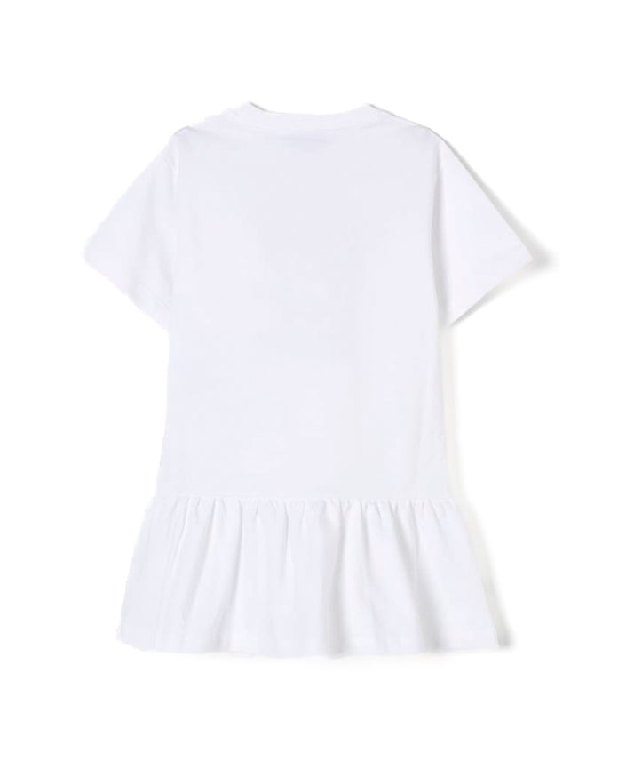Moschino Kids Abito Bianco con Stampa Toy per Bambine