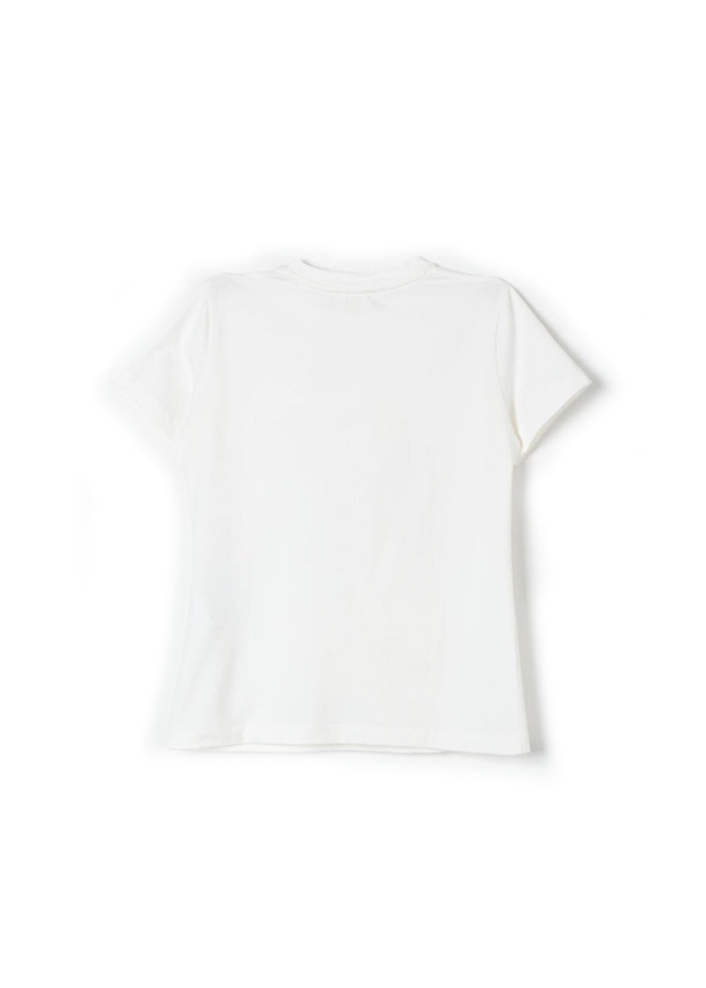 Elisabetta Franchi La Mia Bambina T-shirt Panna con Ricamo per Neonate