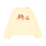 Palm Angels Kids Felpa Giallo con Teddy per Neonate