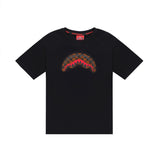 Sprayground Kids T-Shirt Nera con MouthShark per Bambini