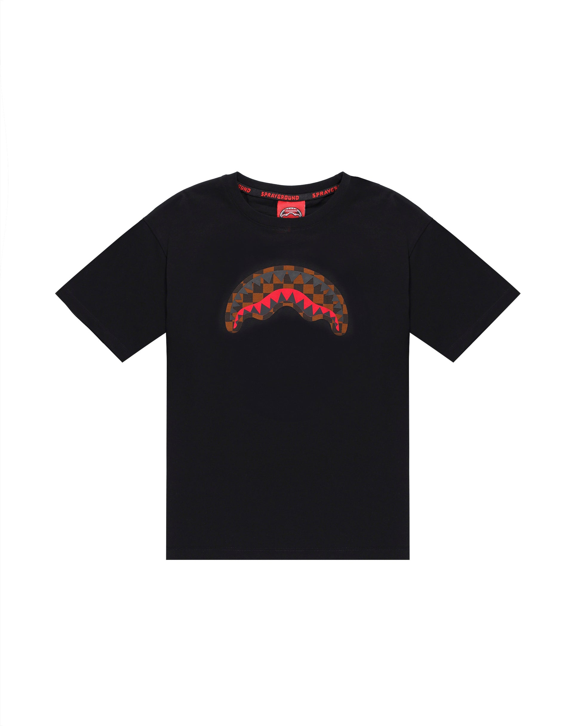 Sprayground Kids T-Shirt Nera con MouthShark per Bambini