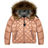 Blauer Kids Giubbino Rosa Blauer Lotus Junior Cappuccio con Pelliccia per Bambine