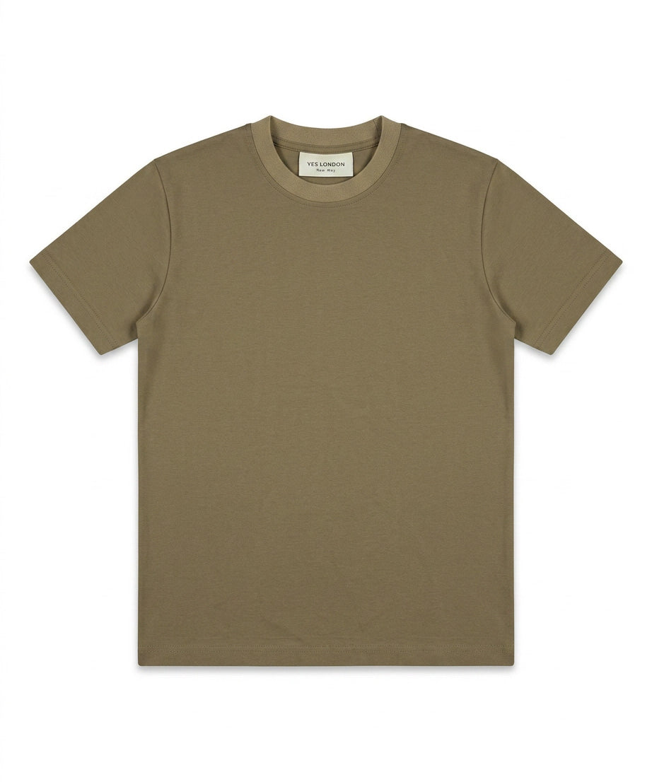 Yes London Kids T-Shirt Fango con Patch sul Retro per Bambini