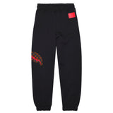 Sprayground Kids Pantaloni in Felpa Neri per Bambini