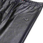 Diesel Kids Leggings in Pelle Neri per Bambine (dettaglio)