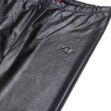 Diesel Kids Leggings in Pelle Neri per Bambine (dettaglio)