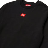 Diesel Kids Felpa Nero con Logo Unisex