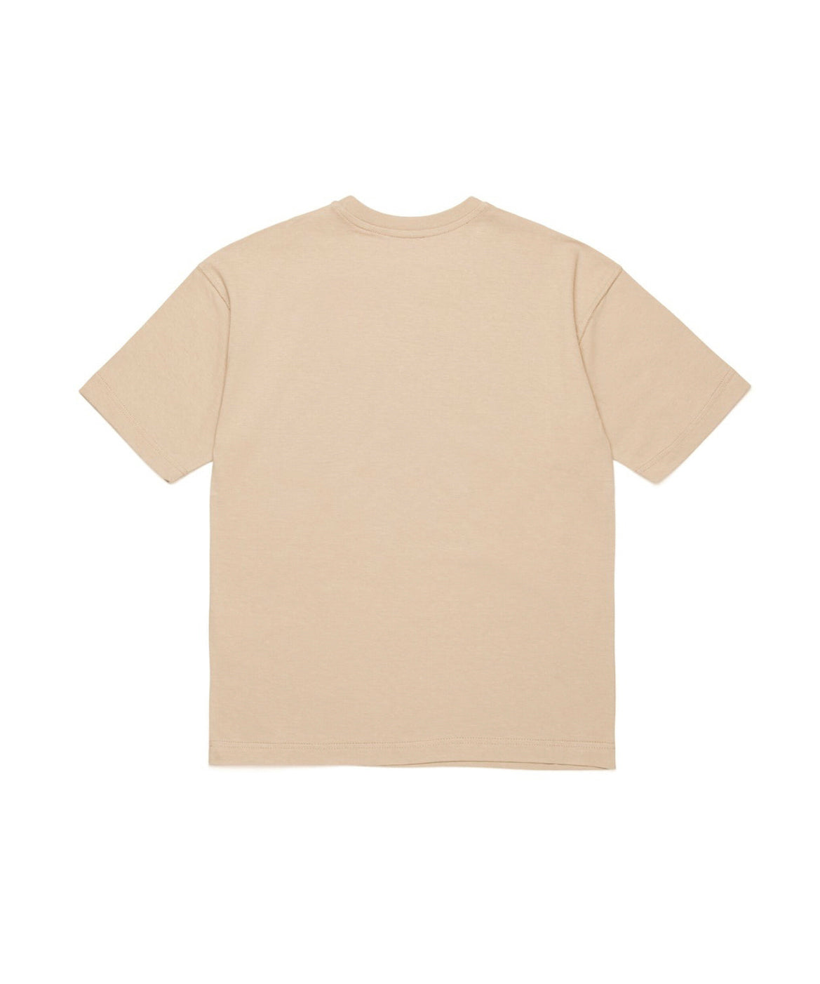 Diesel Kids T-shirt Beige con Oval D in Metallo per Bambini (retro)