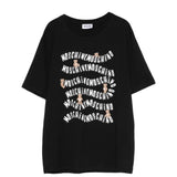 Moschino Kids T-shirt Nero con Logo e Teddy Bear Unisex