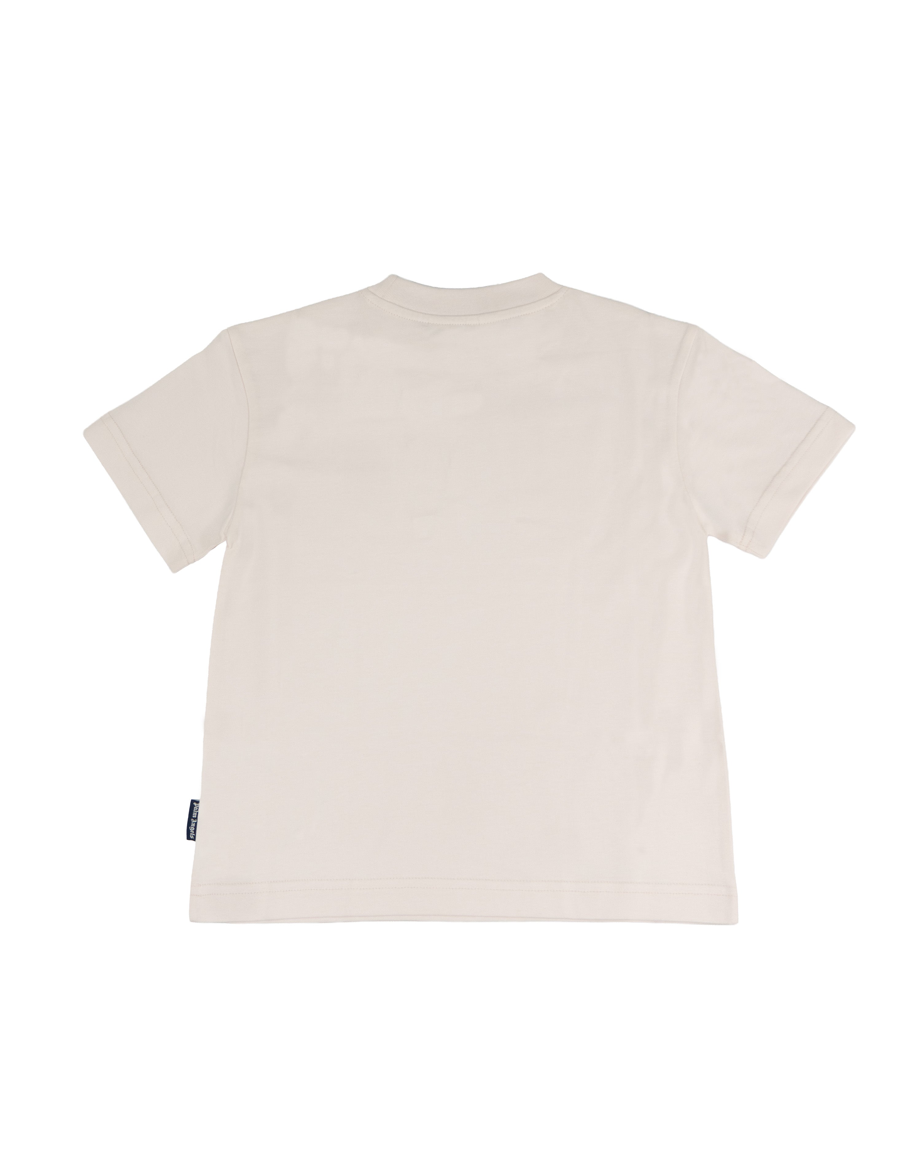 Palm Angels Kids T-Shirt Rosa con Logo Fucsia per Bambine